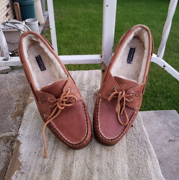 Sperry Shoes - Fur-lined SPERRY TOPSLIDER NWOT